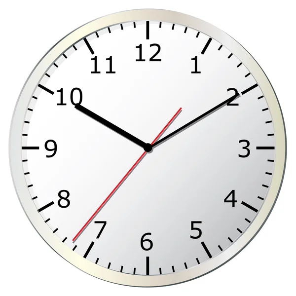 Reloj de pared. Ilustración vectorial . — Vector de stock