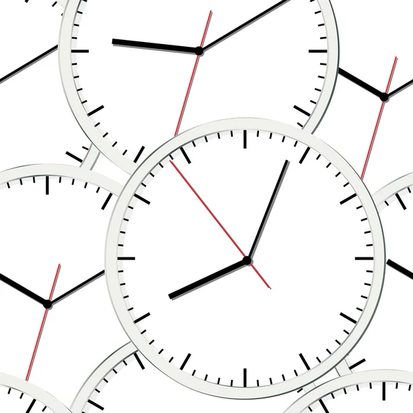 壁掛け時計。ベクトル イラスト。シームレスです. — ストックベクタ