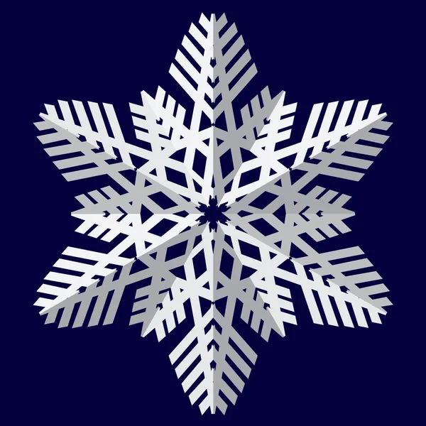 Des flocons de neige. Illustration vectorielle . — Image vectorielle