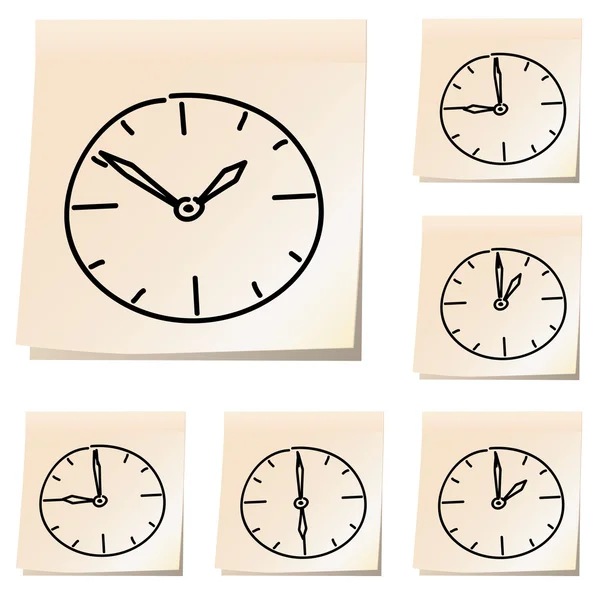 Horloge murale. Illustration vectorielle . — Image vectorielle