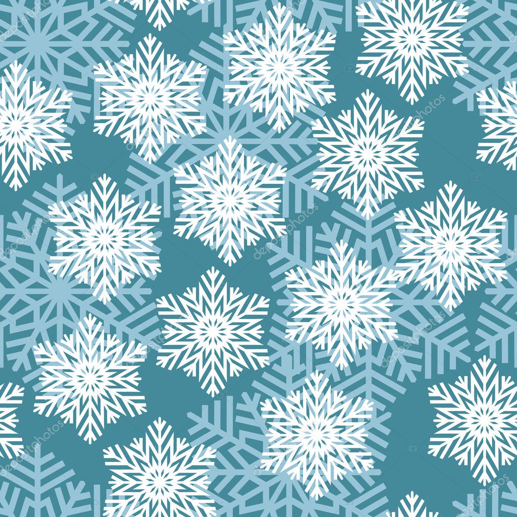 Snowflakes. Vector illustration. Seamless.