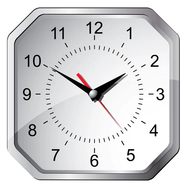 Wall clock. Vector illustration. — Stock Vector