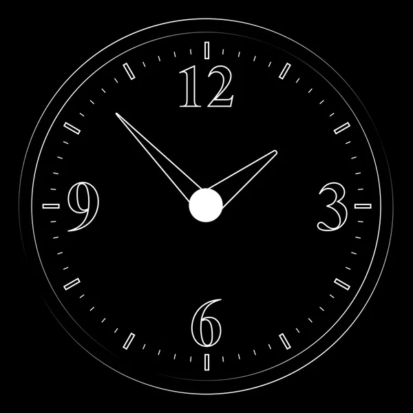 壁掛け時計。ベクトル イラスト. — ストックベクタ
