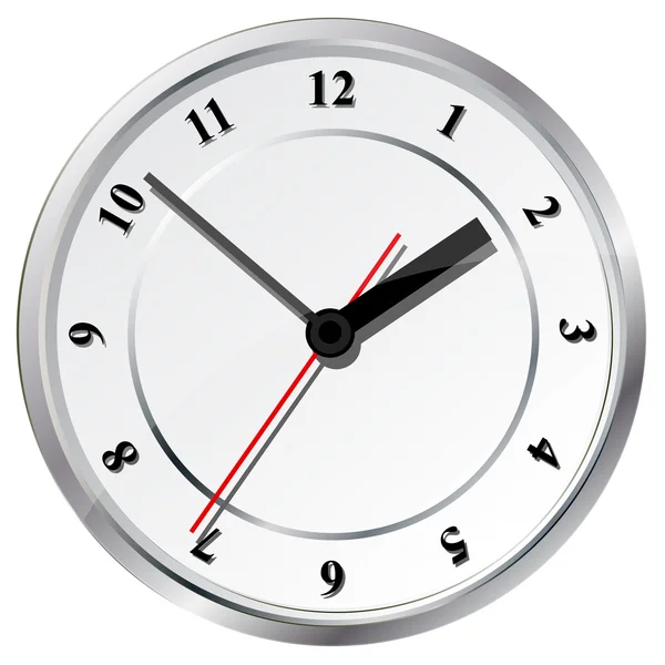 Wall clock. Vector illustration. — Stock Vector