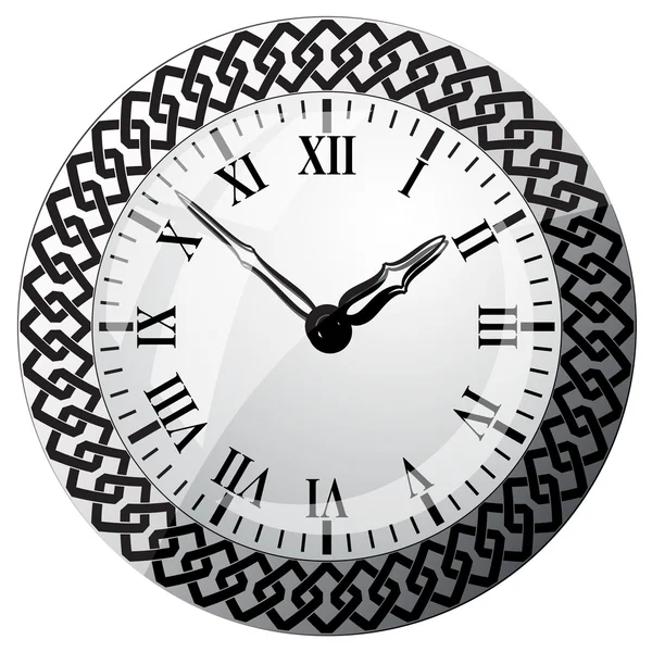 Reloj de pared. Ilustración vectorial . — Vector de stock
