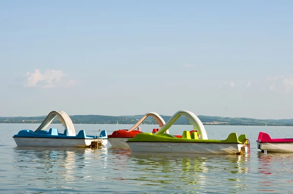 stock image Pedalos on the lake Balaton