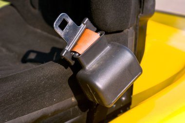 Safety belt of a forklift clipart