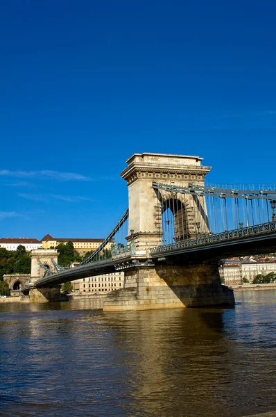 Most łańcuchowy w Budapeszcie — Zdjęcie stockowe