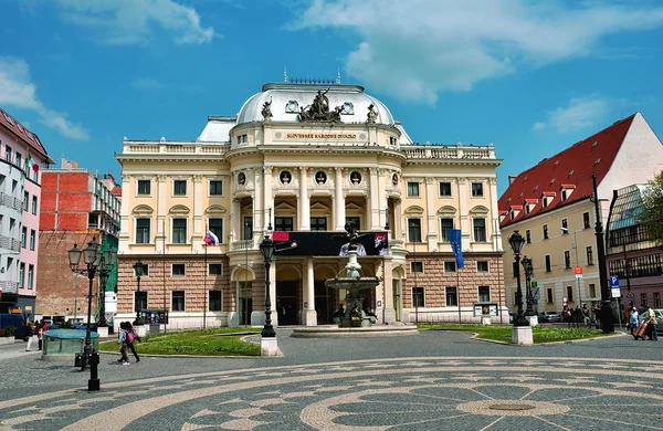 Εθνικό Θέατρο στη Μπρατισλάβα Εικόνα Αρχείου