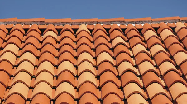 Ziegel eines Daches — Stockfoto