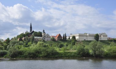Panorama of Sandomierz clipart