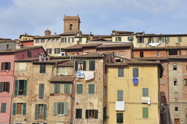 Häuser von Siena — Stockfoto