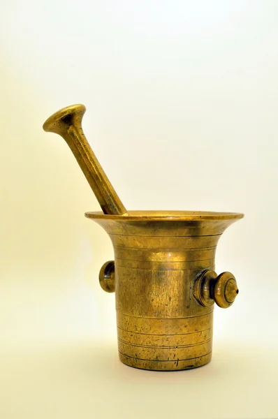 Old brass mortar — Stock Photo, Image