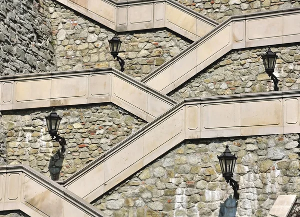 계단 및 조명 — 스톡 사진