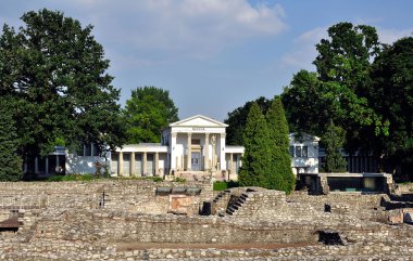 Aquincum museum in Budapest clipart