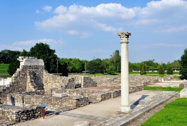 Roman ruins in Aquincum clipart