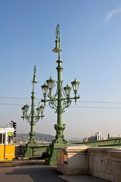 Budapeşte'de sokak lambaları — Stok fotoğraf