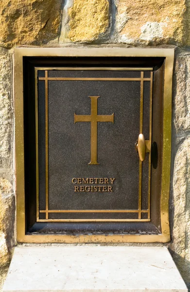 Registro del cimitero — Foto Stock