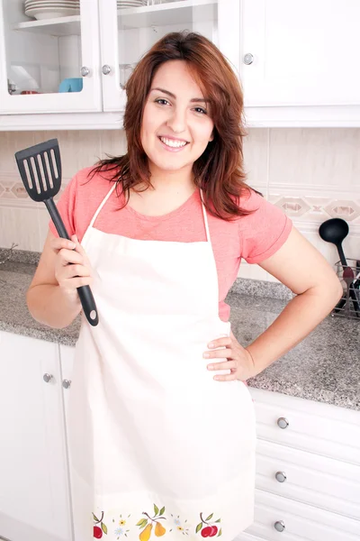 Woman on the kitchen — Stock Photo, Image