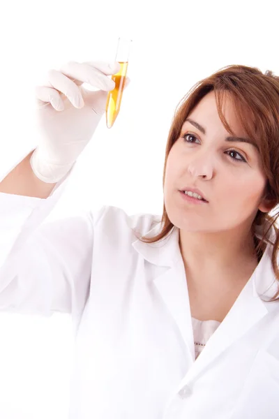 Vrouwelijke medische of wetenschappelijke onderzoeker — Stockfoto