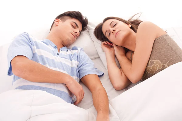 Paar schläft — Stockfoto