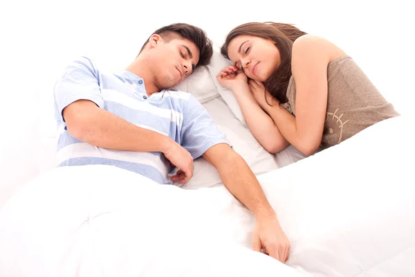 Par som sover — Stockfoto