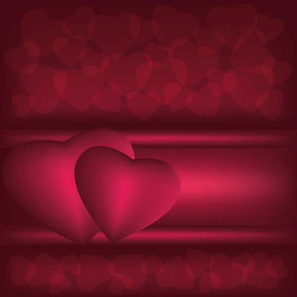 Dark red love background — Stock Vector