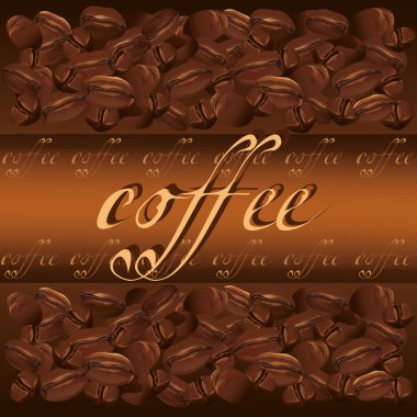 Coffee background vector clipart