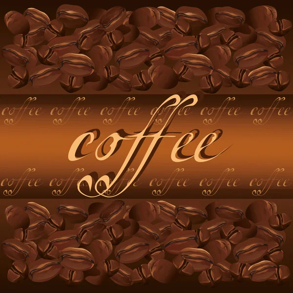 Kaffee Hintergrundvektor — Stockvektor