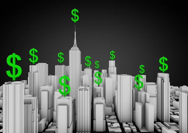Finanse miasta — Zdjęcie stockowe