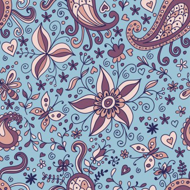 Floral seamless pattern clipart