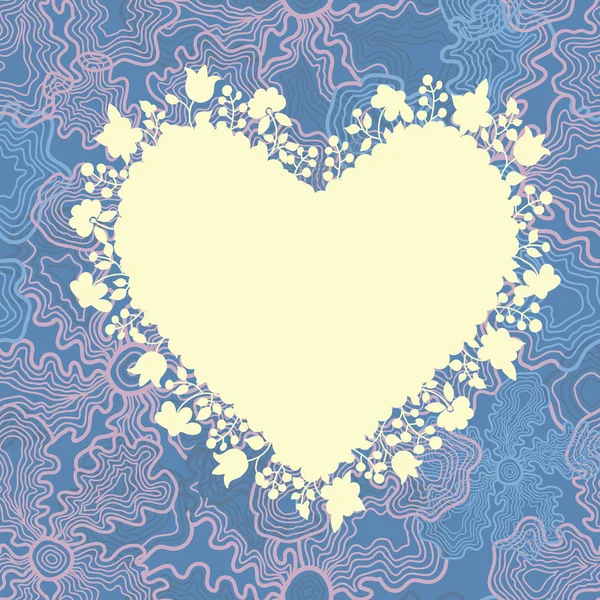 Carte de vœux romantique — Image vectorielle