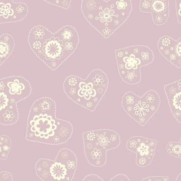 Romantic floral seamless pattern — Stock Vector