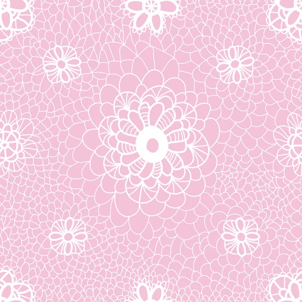 Romantique dentelle florale motif sans couture — Image vectorielle
