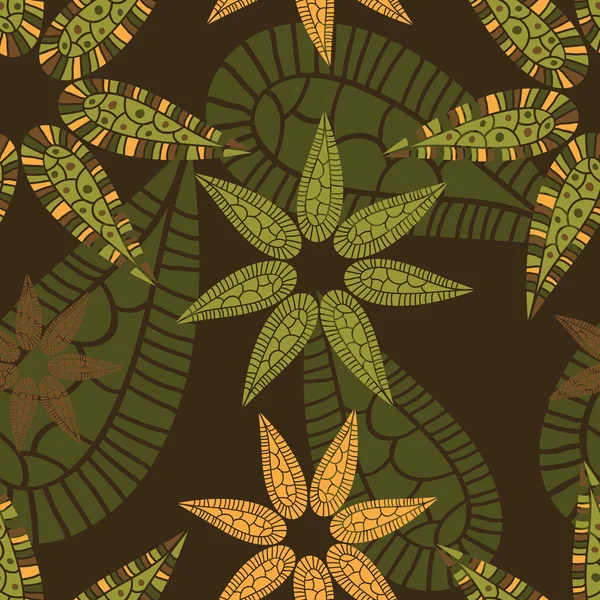 Fantaisie florale motif sans couture — Image vectorielle