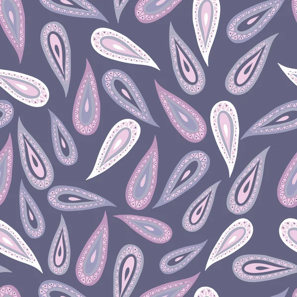 Éléments Paisley motif sans couture — Image vectorielle
