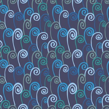 Abstract seamless pattern with spirals clipart