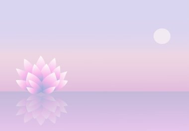 Background with lotus clipart