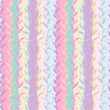 Manycolored twigs seamless pattern clipart