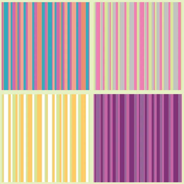 stock vector Collection of striped seamless patterns