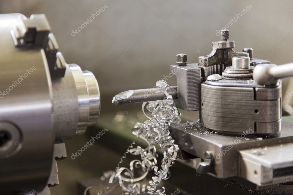 Cnc lathe metal milling machine — Stock Photo © beachboy 10425562
