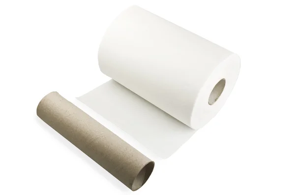 Witte papieren handdoek — Stockfoto