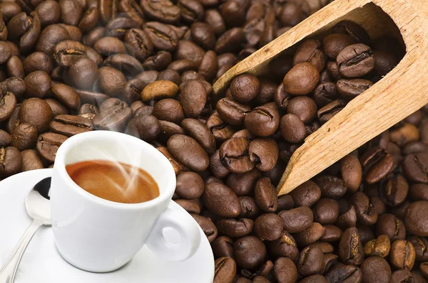 Kaffee geraucht — Stockfoto