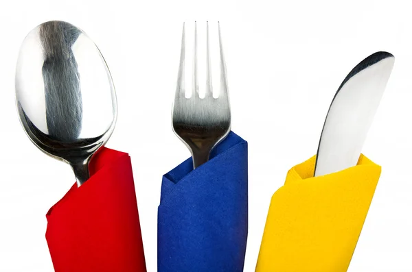 Fork spoon and knife — Stock Photo, Image