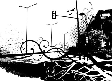 Urban city clipart