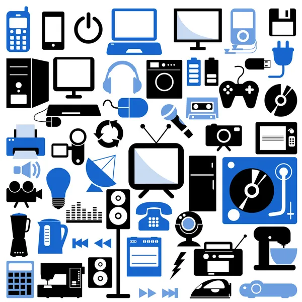 Electronic icons — Stock Vector