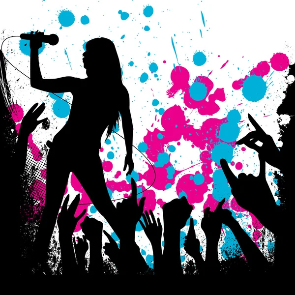 Grunge-Stil Party Hintergrund — Stockvektor