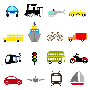 Transportation icon clipart