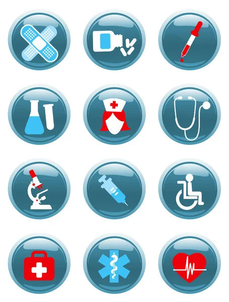 Medical icons. design elements. — Stock Vector