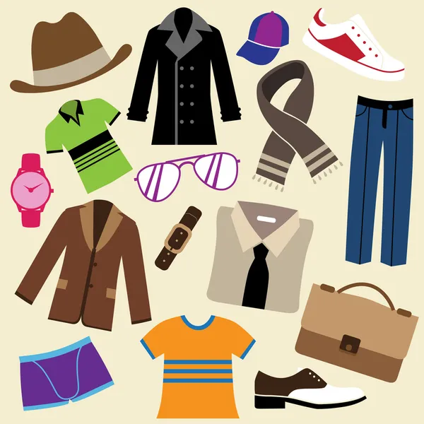 Moda ubrania i akcesoria — Wektor stockowy